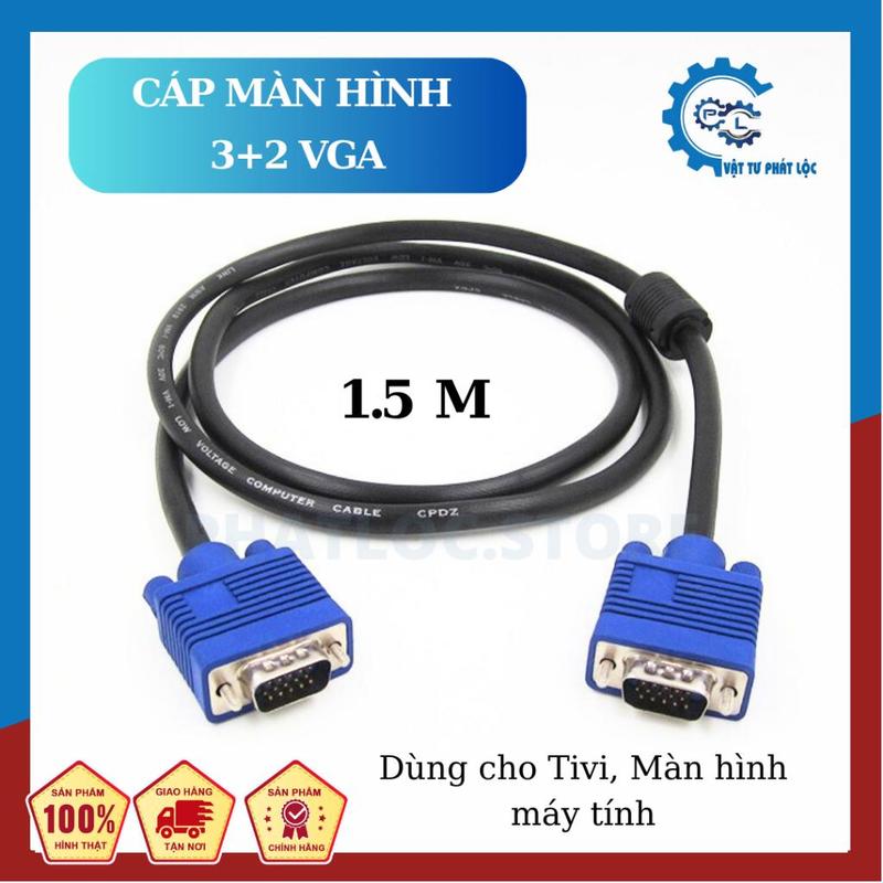 Dây cáp màn hình máy tính VGA Mã N4 dài 1.5m