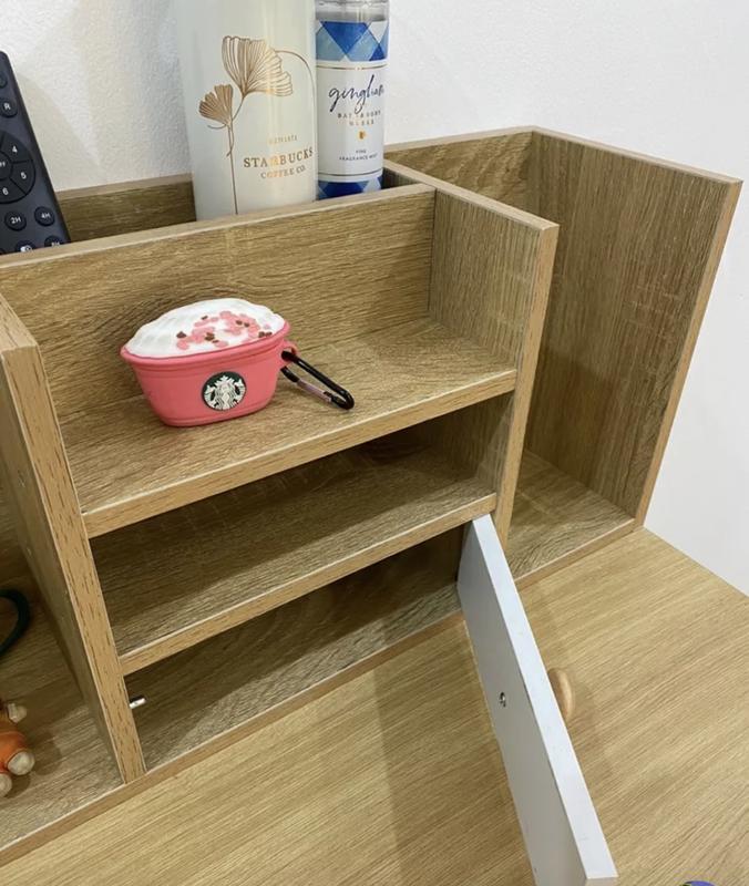Kệ sách để bàn kệ gỗ đa năng trang trí bàn học bàn làm việc tiết kiệm diện tích IGA - GP258 6