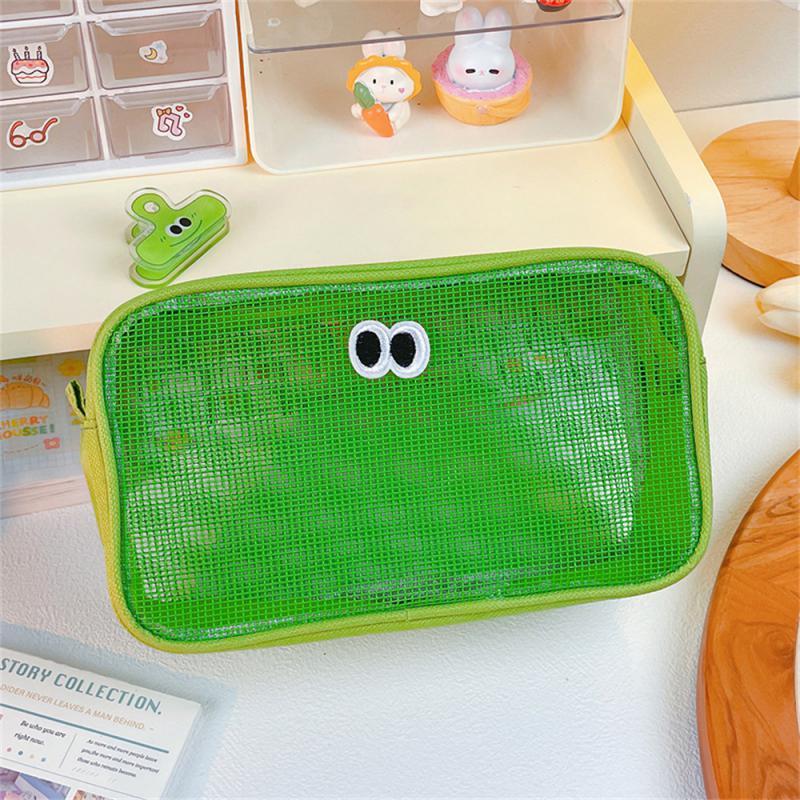 Product Introduction of Túi Đựng Mỹ Phẩm Lưới Trong Suốt, Màu Pastel Mới, Thiết Kế Mắt To Dễ Thương, Hộp Đựng Đồ Trang Điểm, Túi Trang Điểm Kawaii, Hộp Đựng Đồ Trang Điểm Cầm Tay, Túi Đựng Đồ Vệ Sinh Cá Nhân Nam Tim Bag Kem Da 19