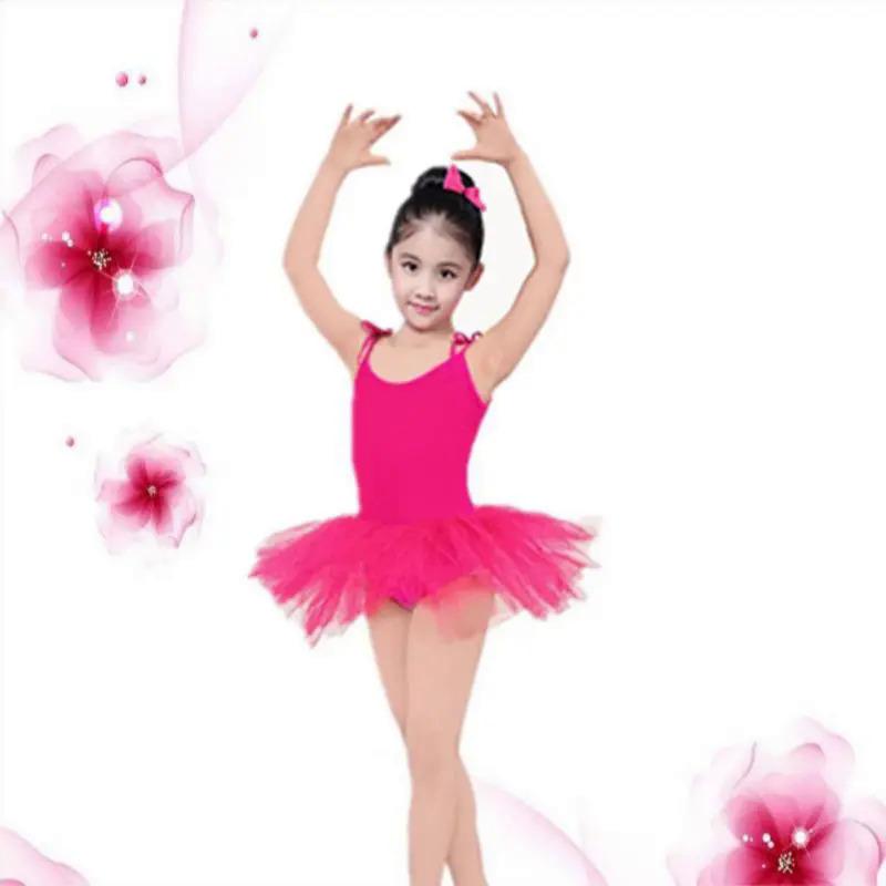 Product Introduction of Children's Ballet Dress Solid Color Sling Ballet Dance Dress Elegant Ballet Tutu Children Dance Costume Girls Ballroom Ballet Costume Stage Costume 3 Pieces 15