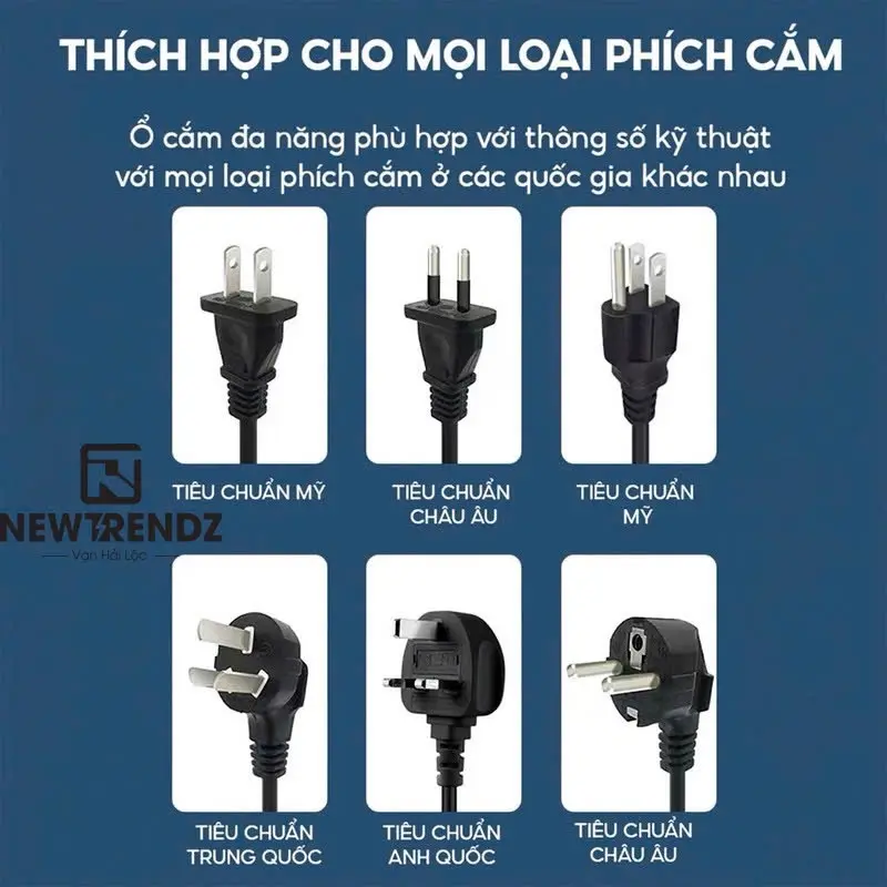 Ổ CẮM ĐIỆN CYX-K208 ĐA NĂNG 3M - THÔNG MINH TÍCH HỢP SẠC USB 7