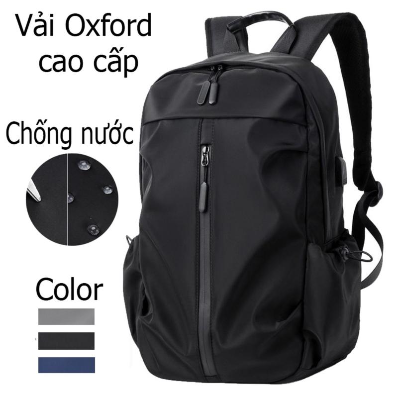 Balo Nam Vải Gió Cao Cấp Chống Thấm Nước, Có Cổng USB Có Ngăn Đựng Laptop 13- 14- 15.6" Thời Trang Thể Thao S4 B5505
