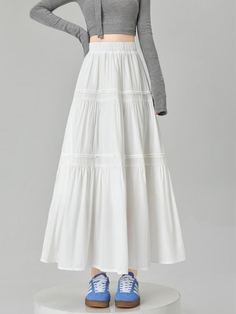 Product Introduction of Women's Solid Color Skirt, Casual Fashion A Line Skirt for Daily Wear, Ladies Bottoms for All Seasons 1