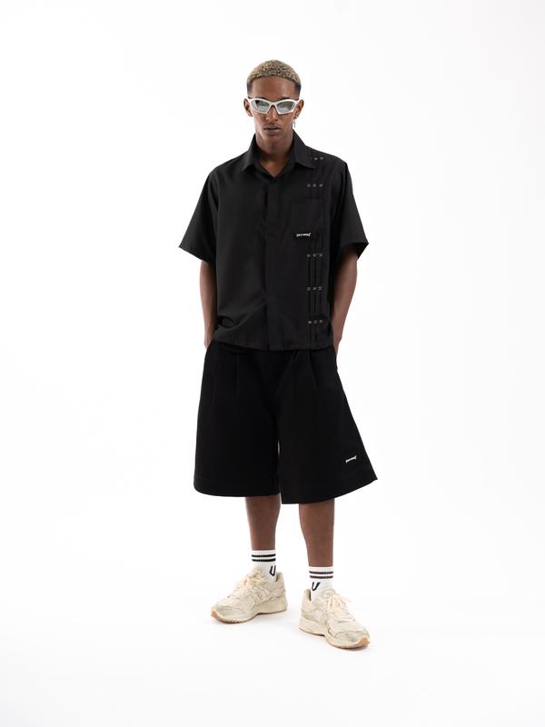  Áo sơ mi xếp ly URBAN MONKEY Pleated Shirt Cotton Pha Form Boxy Nam Nữ 2 Phối Màu Local Brand 