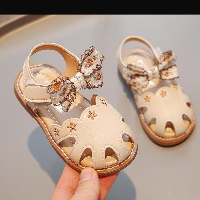Dép sandal Bé Gái Công Chúa Nơ Hoa Cao Cấp, Đế Nhẹ, Phong Cách Thời Trang Mới (2024 RỌ NƠ) dép xăng đan & dép tông Voi Jean