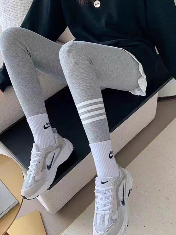 Legging Wanita Populer Baru 2023 Legging Berkualitas Tinggi Celana Pinggang Tinggi Elastis Tinggi Celana Legging Kecil Celana Elastis Pakaian Luar Wanita Ramping Ukuran Besar Longgar 7