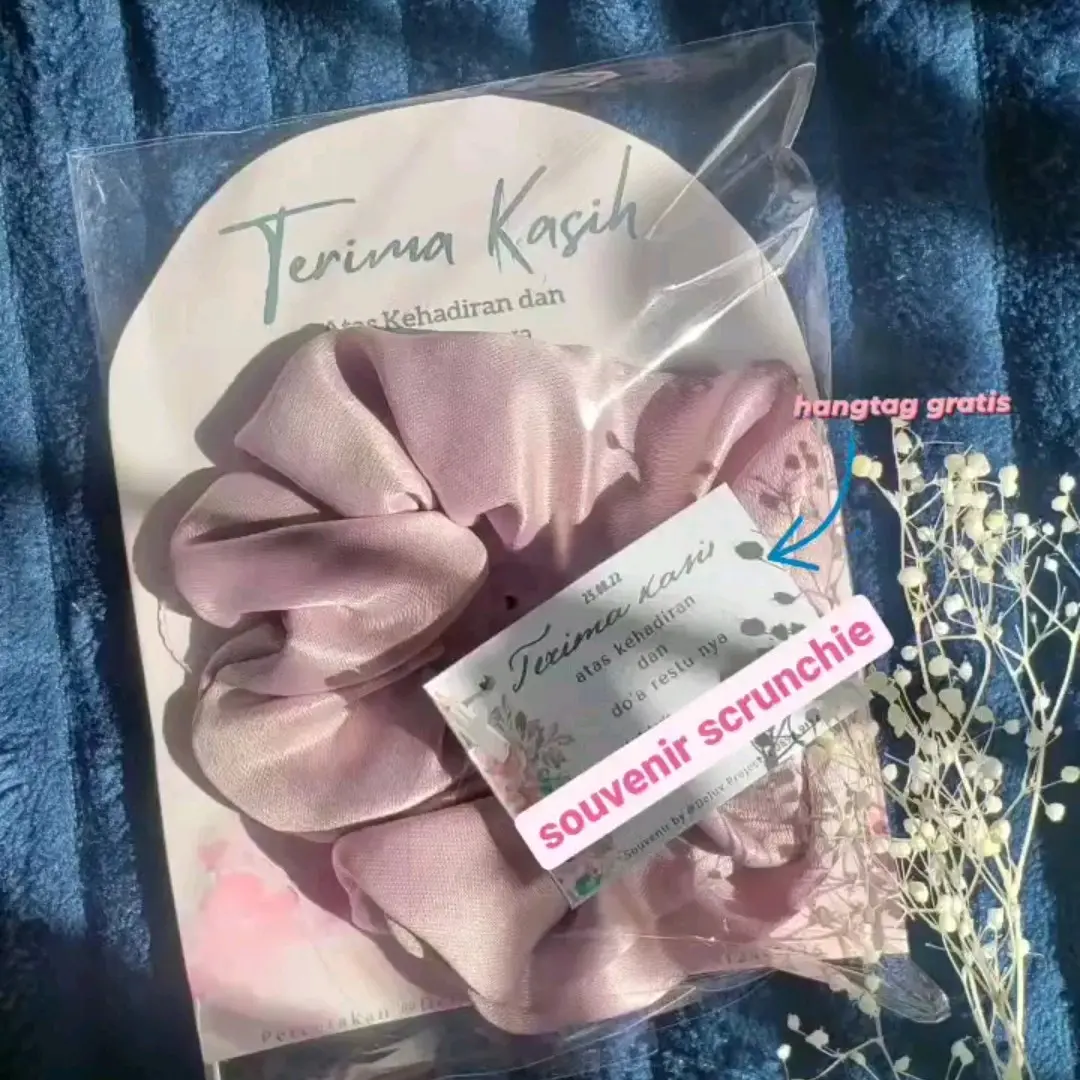 SOUVENIR LUCU SCRUNCHIE 50 PCS