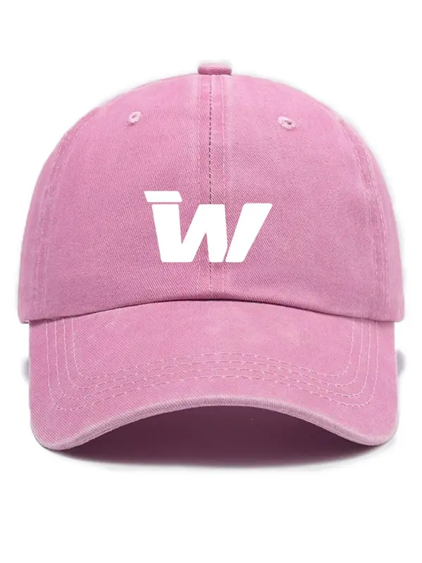 Unisex Casual WW Embroidery Baseball Cap, Vintage Washed Distressed Soft Top Outdoor Sun Protection Cap, Fashion Accessories for Men & Women 2