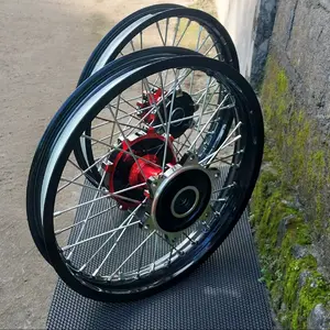 Roda Pelek Set Semi Cacing PNP Honda CRF 150L Ukuran 160/185 Ring 17 Tanpa Ban