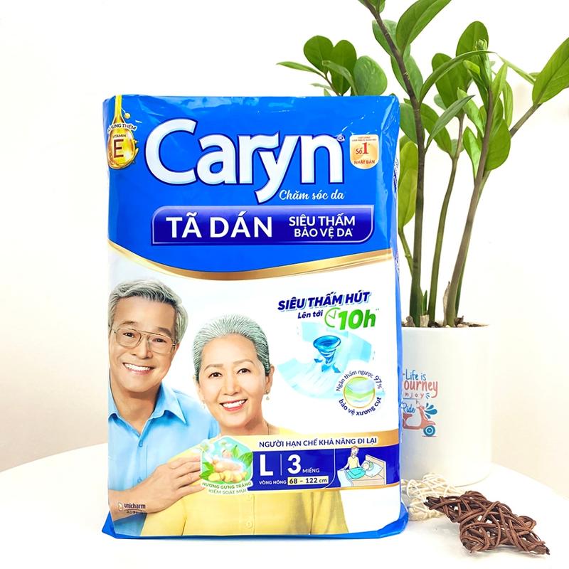 Bịch 3 Miếng Tã Dán Caryn Cho Mẹ Sau Sinh L3 - Tã Dán Caryn Cho người Cao Tuổi Nữ