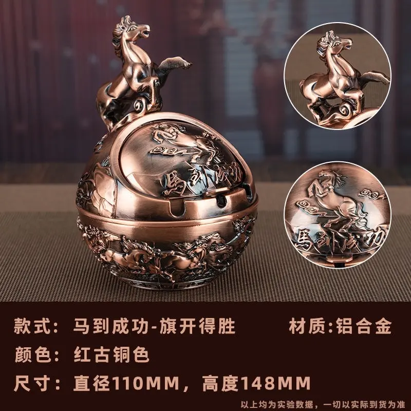 Gạt tàn bằng đồng, có Dragon Ball, Voi, Gia súc, Ngựa Gỗ, đại bàng trang trí, trang trí nội thất, bán lớn 2