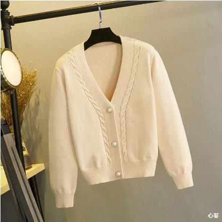 Áo Khoác Len Cardigan Nữ Hàng Quảng Châu Cao Cấp 2024 Top Women Màu Đen cardigan  atys áo khoác  len tăm