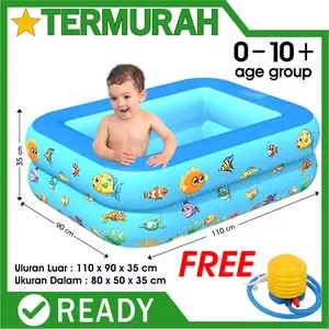 kolam renang anak luar outdoor mirip bestway swimming pool bayi 110CM