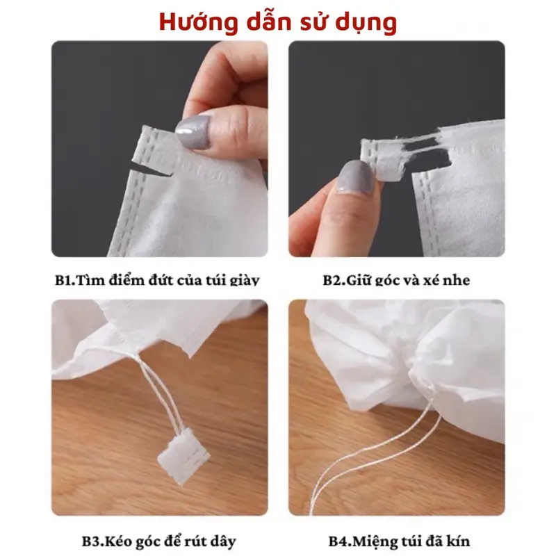 Túi đựng giày dép túi xách đa năng vải không dệt miệng dây rút chống bụi 32x38cm- Túi rút bọc giày sắp xếp vali du lịch 7