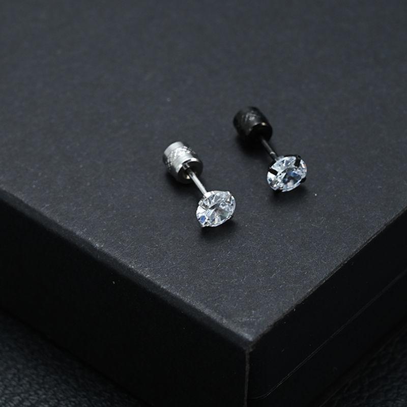 Product Introduction of Bông Tai Đinh tán Zircon Dát Bốn Chấu, Chất Liệu Thép Titan, Thiết Kế Đặc Biệt Cho Bé Trai, Cao Cấp, Phong Cách Ryouta Miyagi Cùng Phong Cách, Bông Tai Thời Trang Nam 4