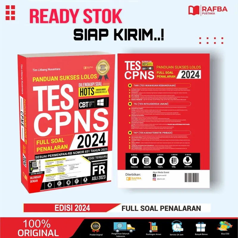EDISI TERBARU | BUKU CPNS 2024 FULL SOAL PENELARAN