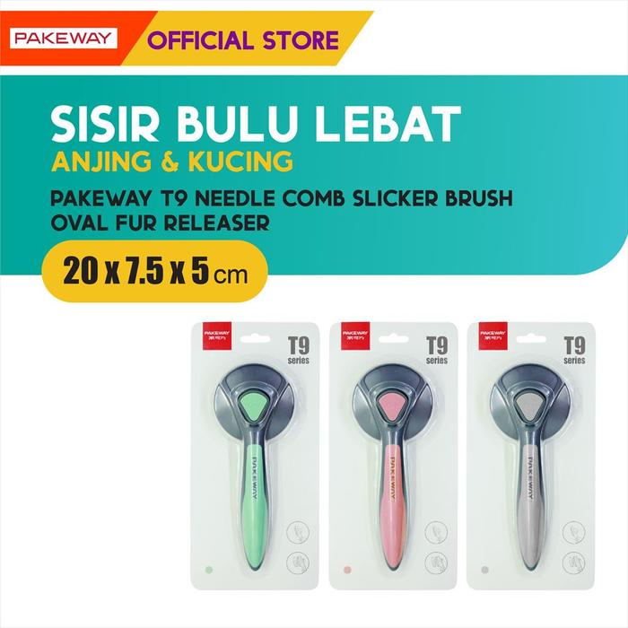 Gambar Tomcat Slicker Brush Oval Fur  Releaser/ Sisir Bulu Anjing Kucing Hewan - Sisir Bulu Anjing Kucing Hewan dari M-Pets Volk Pets Indonesia Kota Tangerang Tokopedia
