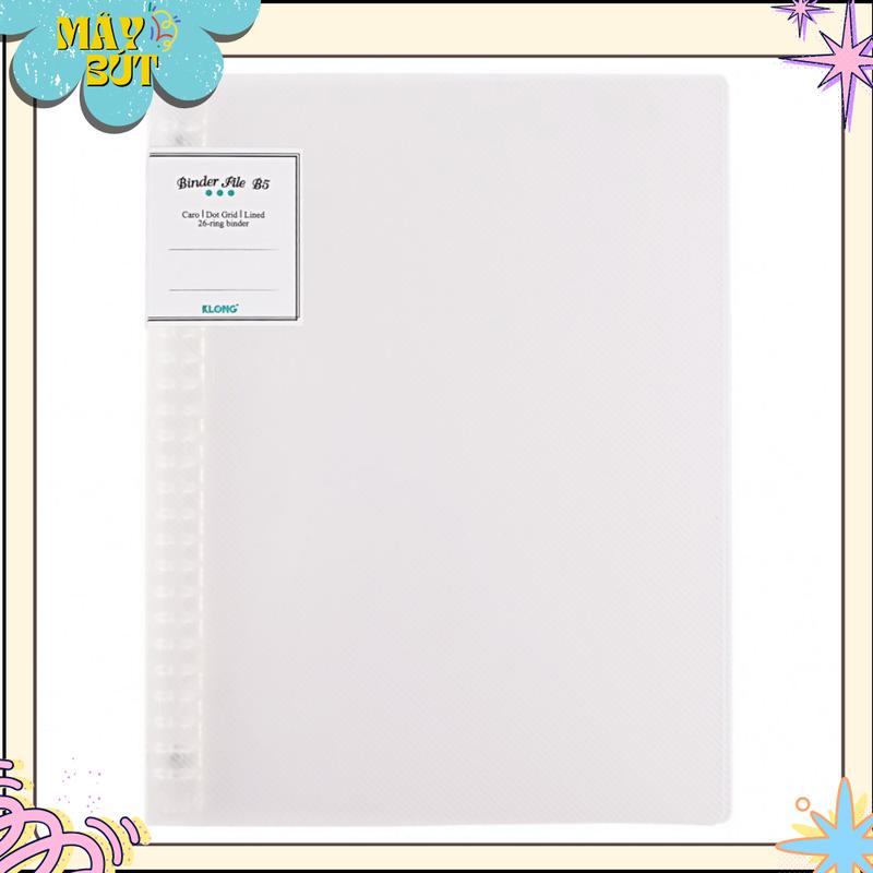 File còng nhựa 26 chấu KLONG B5; MS: 543 beso  sổ file  giấy klong plus file  giấy file 0