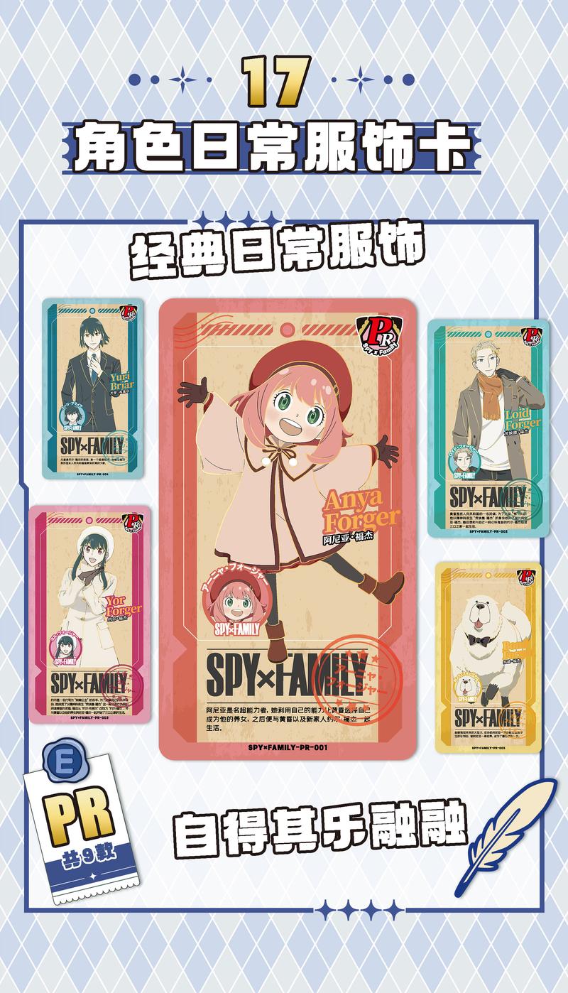 Product Introduction of SPY X FAMILY Anime Cute Cards collection Card 20