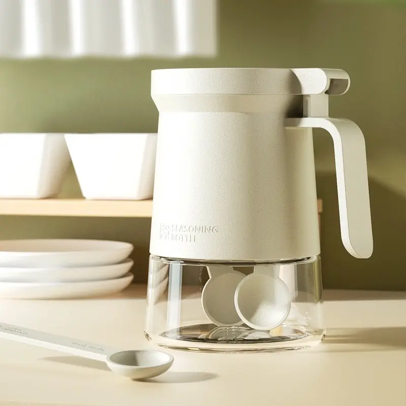 ￼Lọ đựng gia vị thủy tinh có thìa chống ẩm, hũ thủy tinh đựng gia vị cao cấp 350ml