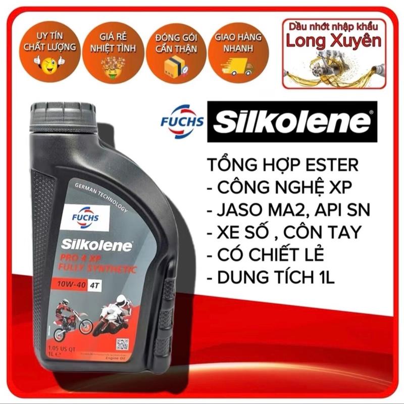 Dầu Nhớt Fuchs Silkolene Pro 4 10w40 dành cho xe số 100% Tổng hợp Ester