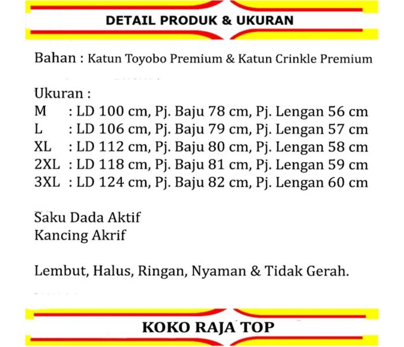 Product Introduction of RAYA COLLECTION RAJA TOP KOKO LENGAN PANJANG 0