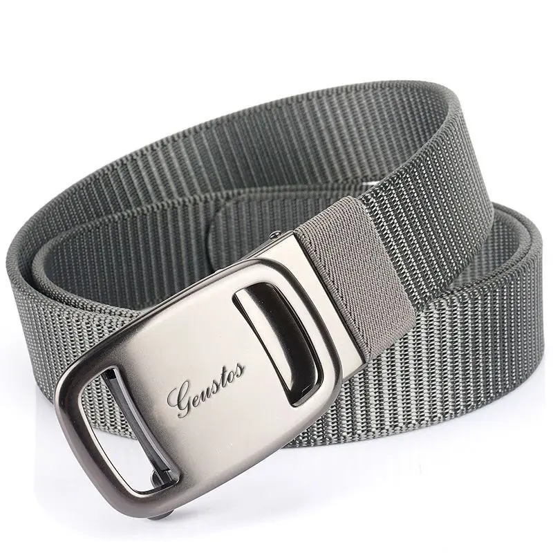 Thắt Lưng Vải Bố, Chất Liệu Nylon, Thắt Lưng Tự Động, Dành Cho Nam Giới, Phong Cách Chiến Thuật, Bền, Dễ Phối Đồ, Thích Hợp Cho Quần Thường Ngày Hợp Xu hướng