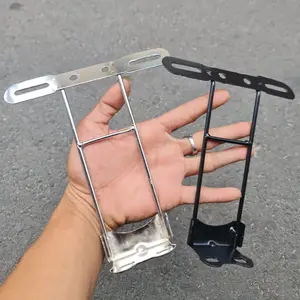 Breket Plat Nomor Satria Fu Vixion old Vixion New Bracket Kumis / Crome / Hitam / bahan tebal dan kuat