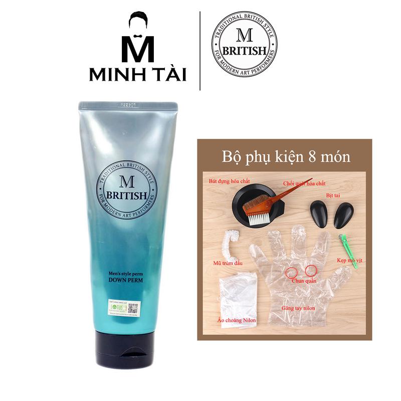 Kem ép side tóc chuyên nghiệp cho Nam BRITISH M Men's Style Down Perm