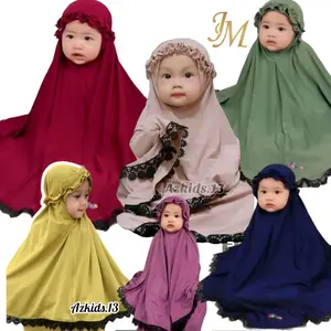 MUKENA ANAK POLOS APLIKASI RENDA 2-10Thn Polos