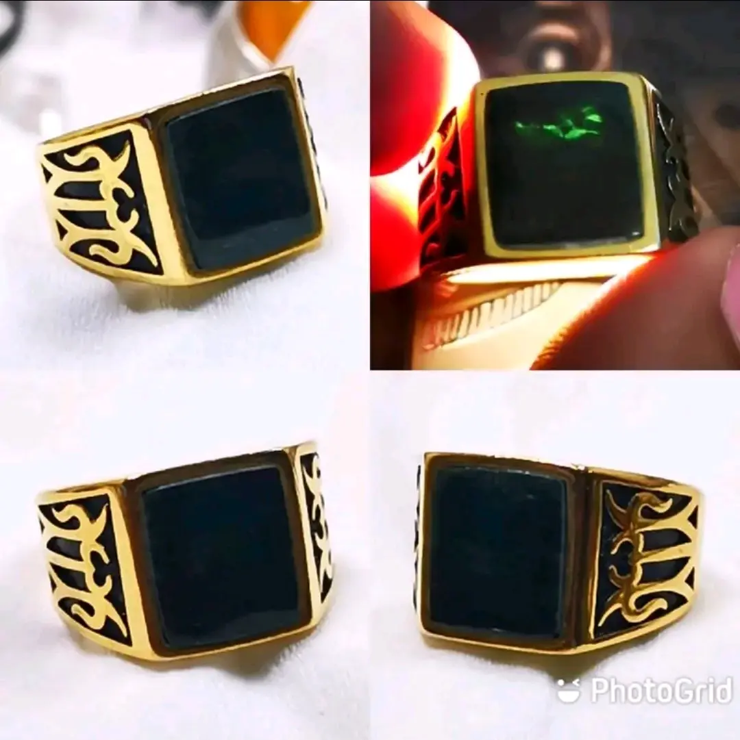 Cincin Asli Batu Hitam J4d3 Kotak Bagus
