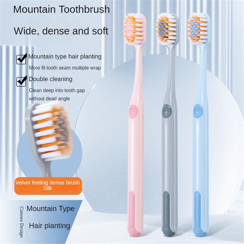  Bàn Chải Đánh Răng Người Lớn Bộ 3 Chiếc Lông Bàn Chải Mềm Đầu Rộng Thích Hợp Vệ Sinh Răng Miệng Dành Cho Học Sinh Nam Và Nữ Sử Dụng Trong Gia Đình 