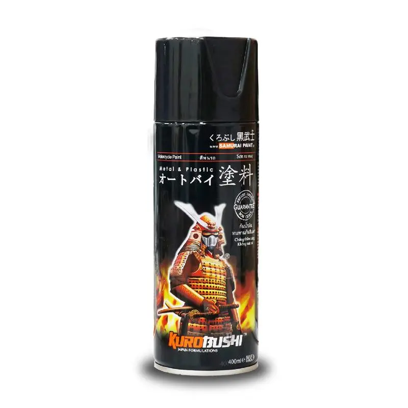 (JAWA-BALI) SAMURAI PAINT 109 BLACK HITAM GLOSS GLOSSY 400ml PILOX PILOK CAT SEMPROT SPRAY PAINT 3
