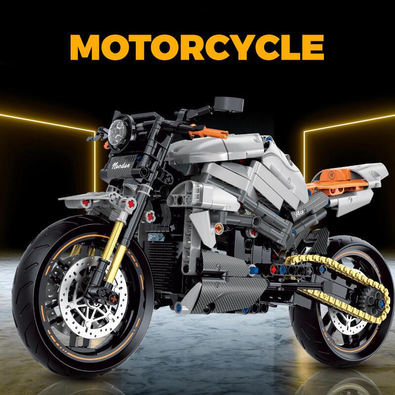 Product Introduction of 2024 Speed Champions Modern High Tech Technic Moto Dirt Bike Racing Motorcycles Model Building Blocks Sets Brick Kids 2