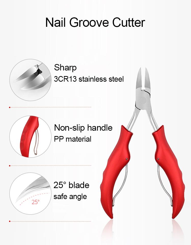 Product Introduction of Professional Nail Clippers Podiatry Correction Nippers Cuticle Cutters Cut Paronychia Pedicure Manicure Hand Foot Care Tool Stainless 3