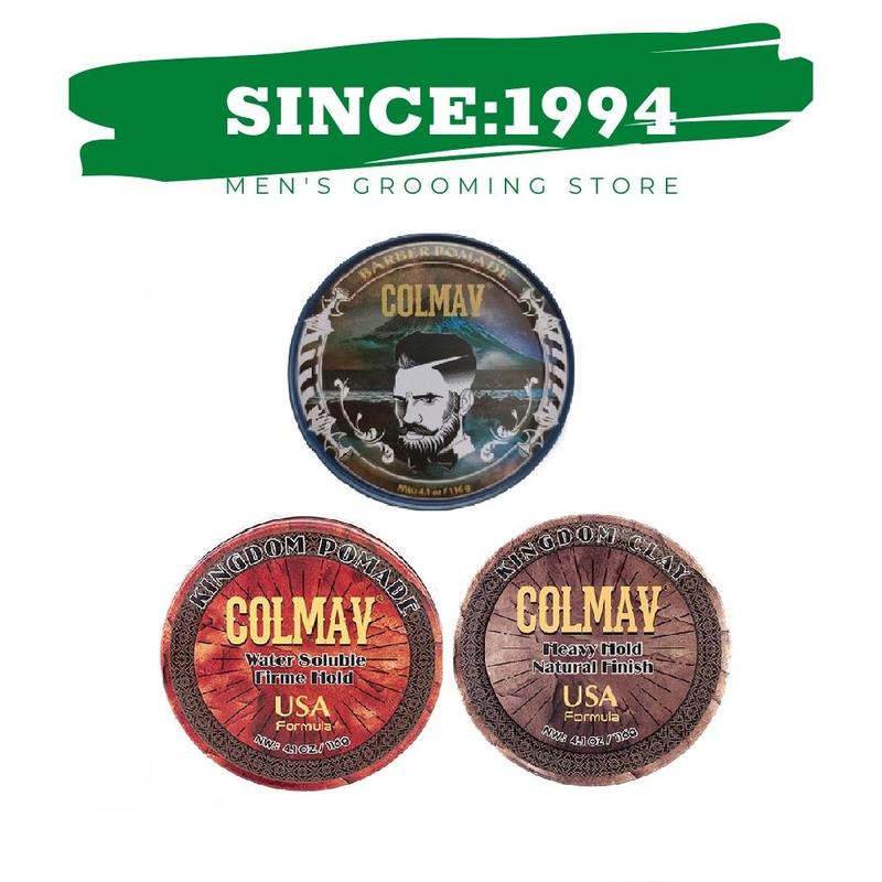 Sáp Vuốt Tóc Colmav Pomade Gốc Nước, Colmav Pomade Gốc Dầu, Colmav Clay 56gr - 116gr