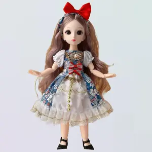 Seri H R Mainan anak Boneka BJD Doll 30cm Cute DIY Girls Gift Princess Dress