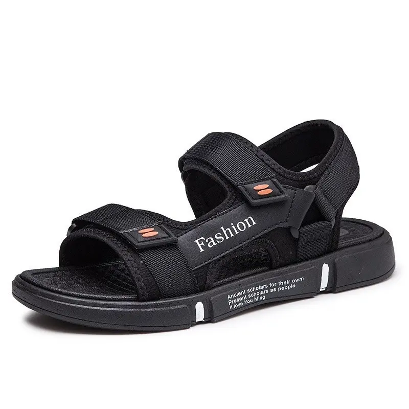 [Fashion-2 màu] Dép sandal nam chữ Fashion 2 quai phong cách trẻ trung, cá tính  DéP Đế Bằng Shoes GiàY 1