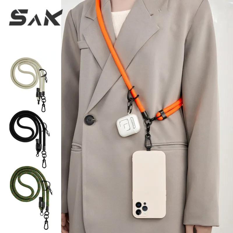 Dây Đeo Điện Thoại, SAK, Màu Trơn 10Mm, Đường Kính Có Thể Điều Chỉnh, Thích Hợp Sử Dụng Ngoài Trời, Bao Gồm Ốp Thông Dụng, Kiểu Đeo Chéo, Đeo Vai, Đựng Thẻ, Dây Đeo Cổ, Kẹp, Thích Hợp Để Treo, Chống Thất Lạc, Có Dây Đeo Cổ Tay Phụ Kiện Kem