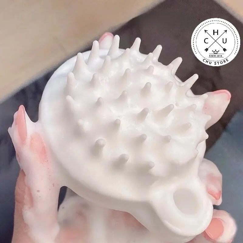 (Rẻ Vô Địch) Lược Gội Đầu Massage Gai Silicon Mát Xa Da Đầu, Giảm Rụng Tóc, Kích Thích Mọc Tóc LGD