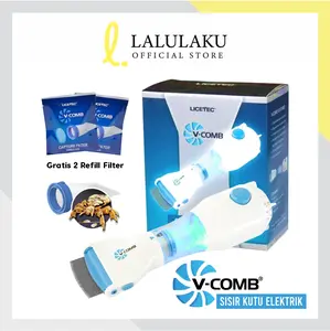 Sisir Kutu Rambut Elektrik V-comb Vacum Vacuum Terbaru Licetec