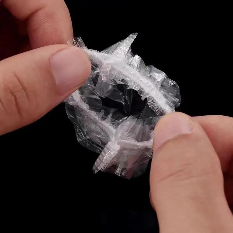 Disposable Waterproof Ear Cover, 100pcs/pack Portable  Waterproof Shower Ear Protector, Bathroom Supplies for Home Hotel Vacation Hair Salon 6