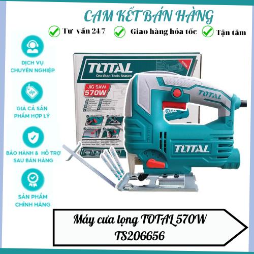Máy cưa lọng công suất 570W  TOTAL INGCO JS57028 TS206656 , máy cắt lọng cầm tay  tốc độ không tải 800-3000 vong/ph
