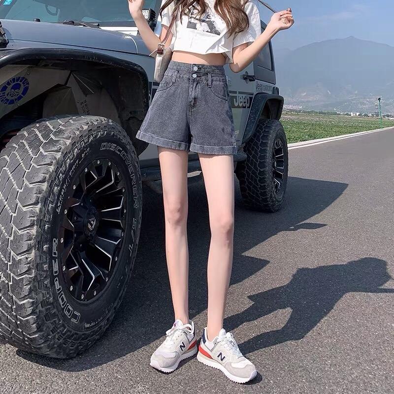 [Beevalue] Celana Pendek Jeans Wanita Highwaist Dua Kancing | Hotpants Highwaist Bahan Premium | Celana Jeans Wanita Tinggi Pinggang | Celana Jeans Wanita Highwaist Premium Korea | Shortpants Wanita (508) 4