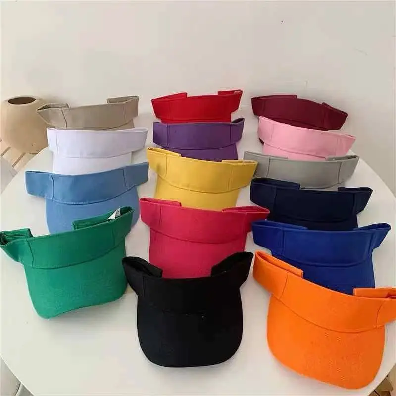 Adjustable Sun Visor Hat Kids Golf Tennis Summer Outdoor Sports Cap