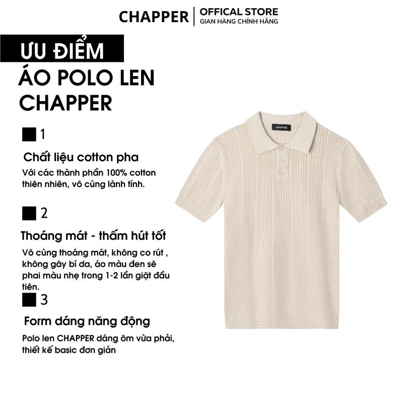 Product Introduction of Áo Polo nam len CHAPPER classic truyền thống, có cổ, chất liệu mềm mại - ALCP004 - Menswear Ngắn Tay Cộc Tay Shirt 4