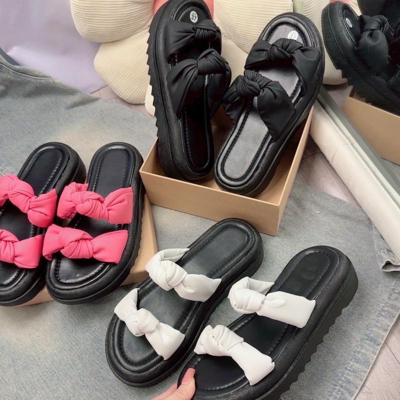 Dép BM Nữ Cột Xoắn đế đúc su 4p size nhỏ DéP Shoes GiàY