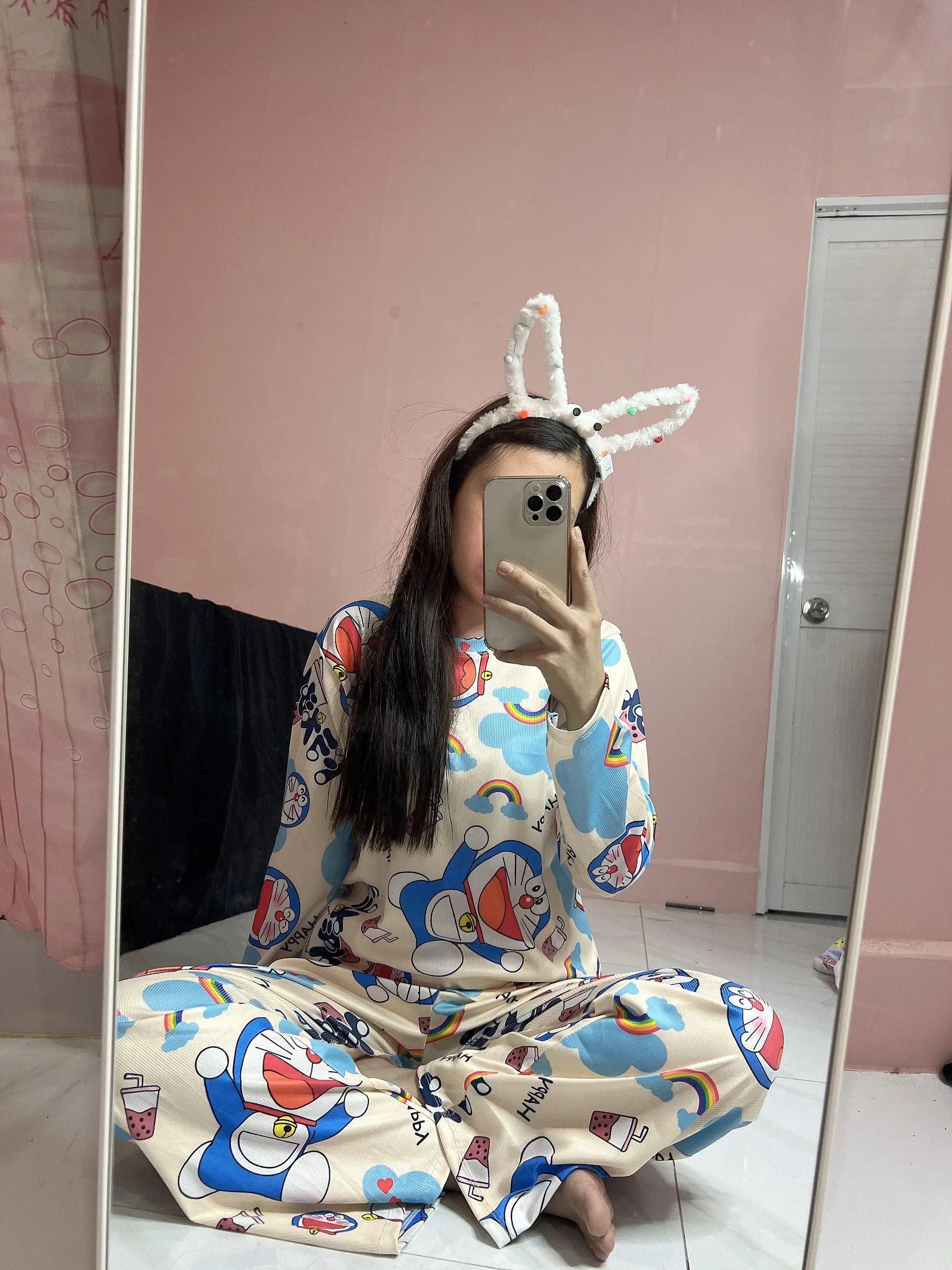Set Đồ Ngủ Nhiều Họa Tiết dễ thương FROM 70KG Nữ Nhung Women Áo Nho