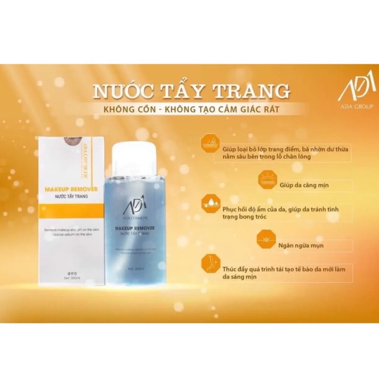 Nước tẩy trang ADA group