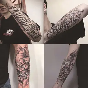 Zhalo 240*100mm Tato Temporer Tattoo Temporer Anti Air dan Keringat, Tattoo Fashion Unik, Cocok untuk Pesta, Festival, Olahraga Luar Ruangan 【WBQB Series】 punggung temporary tatto